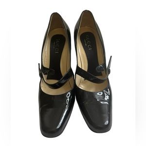 Gucci patent leather women pumps size 8